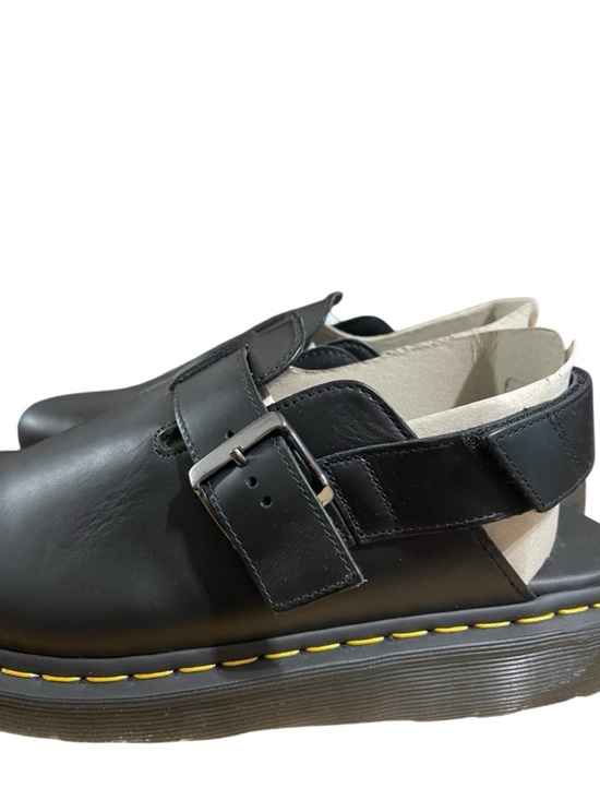 Dr. Martens Men\'s Jorge II Black Leather Slingback Clog Work Shoe sz 12 NIB